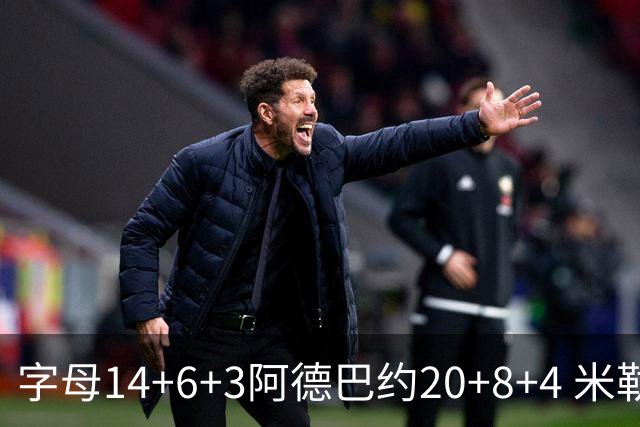 字母14+6+3阿德巴约20+8+4 米勒34分黄蜂送热火3连败